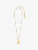 Maje Zodiac Plaque Metal Necklace
