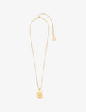 Maje Zodiac Plaque Metal Necklace