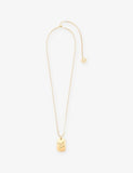 Maje Zodiac Plaque Metal Necklace