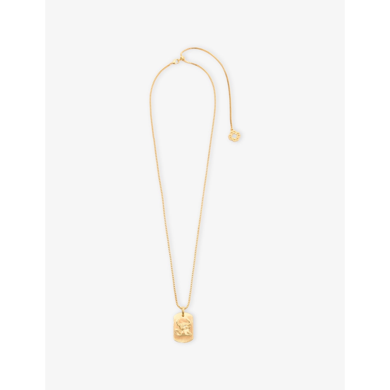 Maje Zodiac-Plaque Metal Necklace