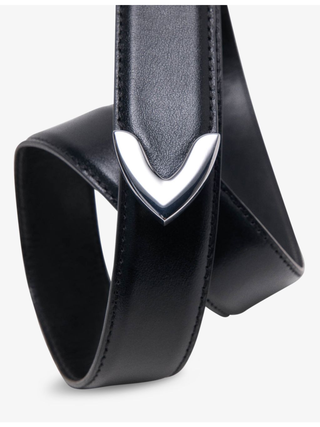 Maje smooth leather belt with gold buckle 3cm (British brand)