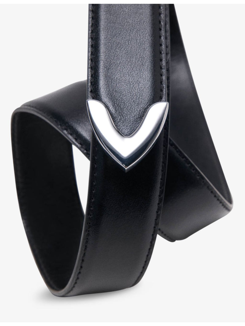 Maje smooth leather belt with gold buckle 3cm (British brand)