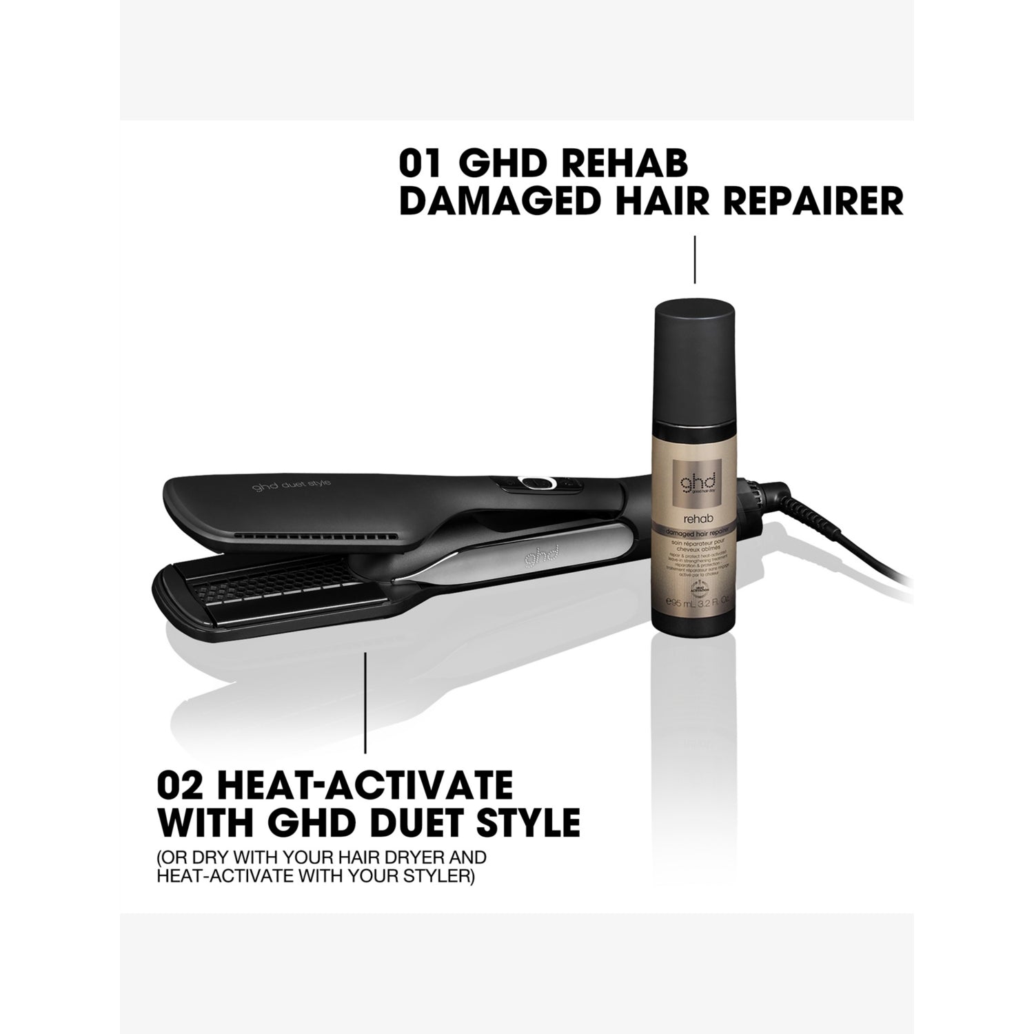 ghd damaged hair repairer 95ml, imported from the UK
