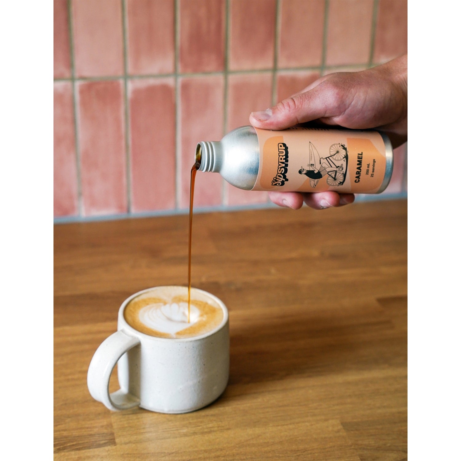 Sip Syrup caramel syrup 200ml for coffee, UK version