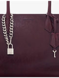 The Kooples Ming large leather tote bag, imported from the UK