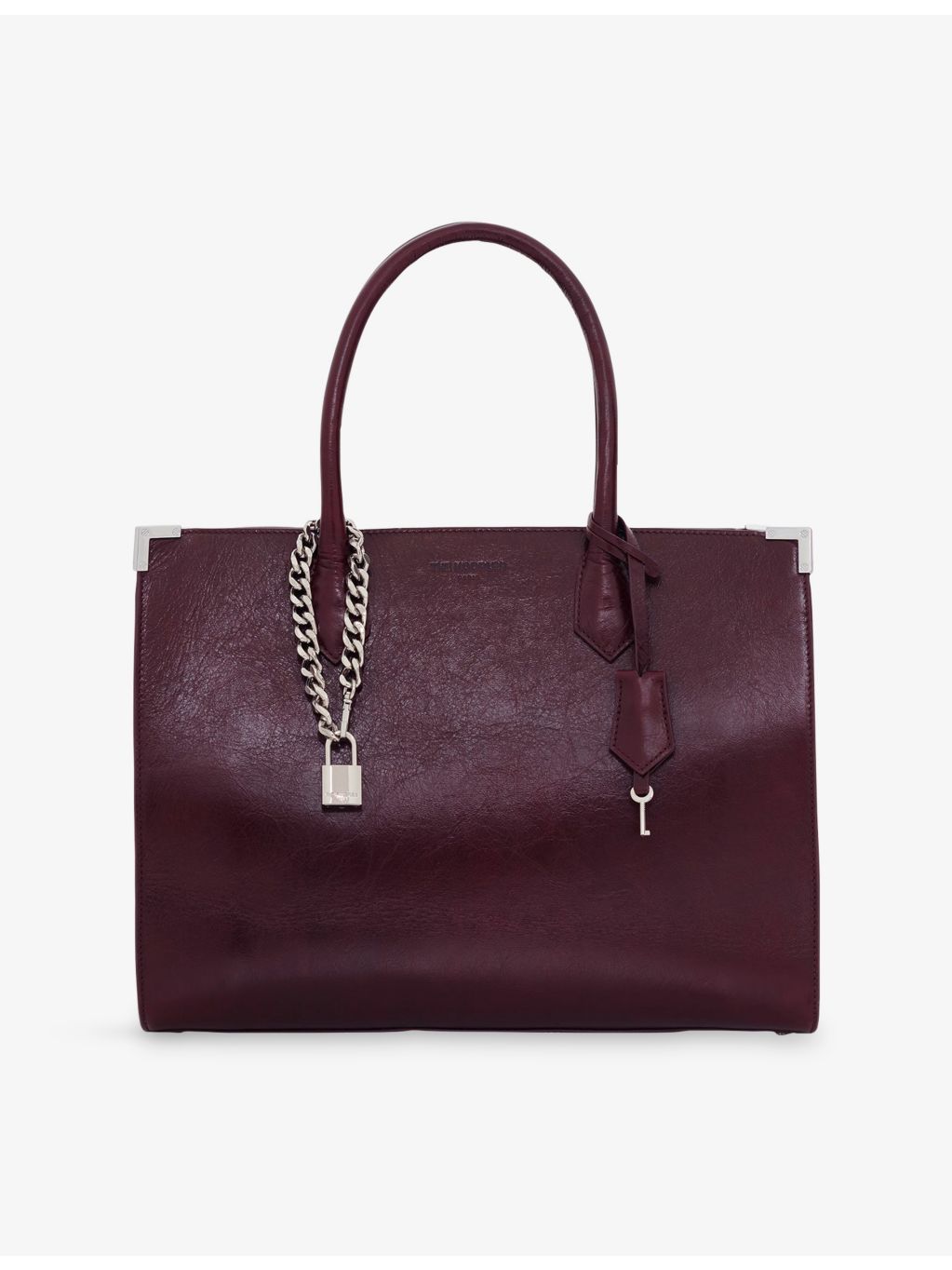 The Kooples Ming large leather tote bag, imported from the UK