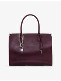 The Kooples Ming large leather tote bag, imported from the UK