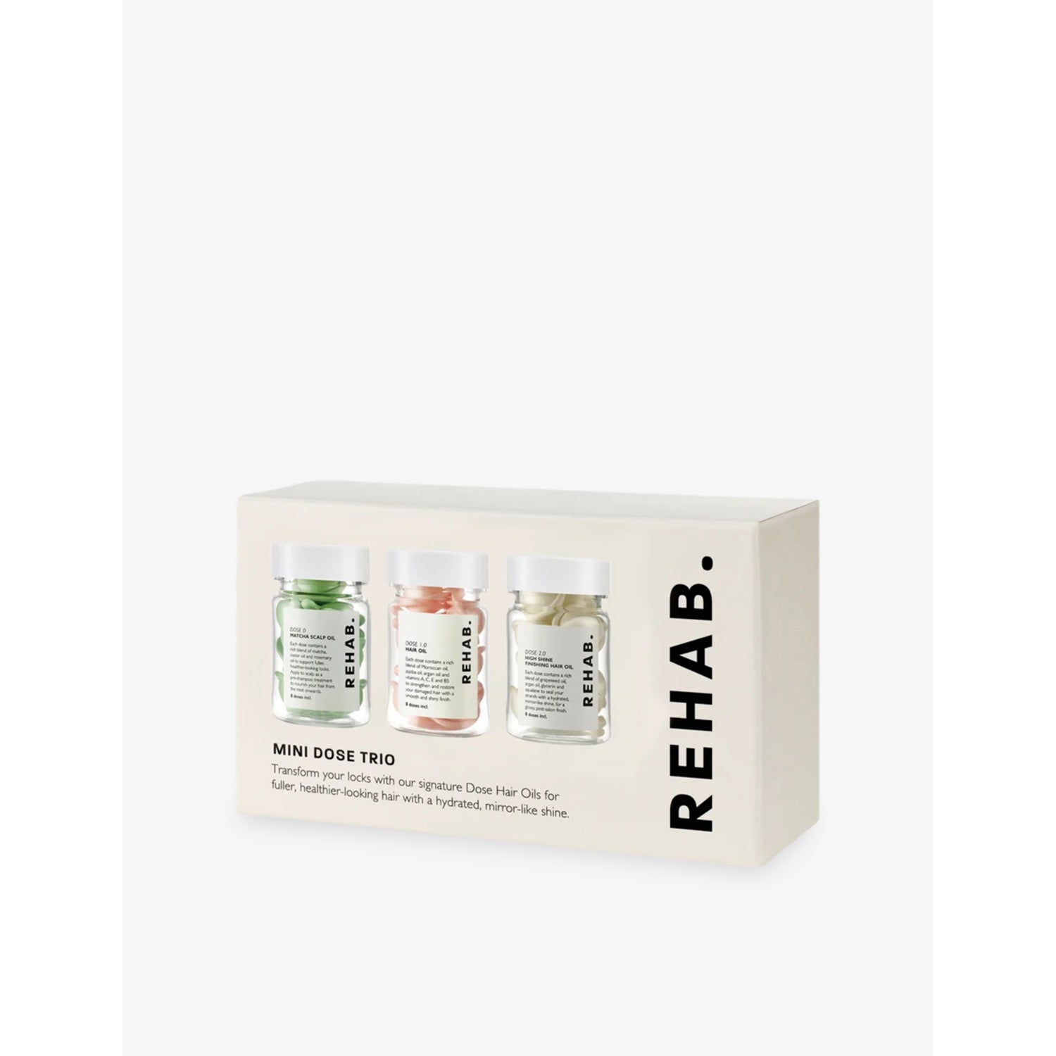REHAB mini dose trio hair oil gift set (British brand)