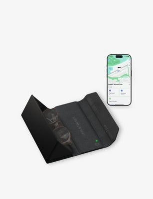 Satechi vegan leather glasses case with wireless charging, imported from the UK