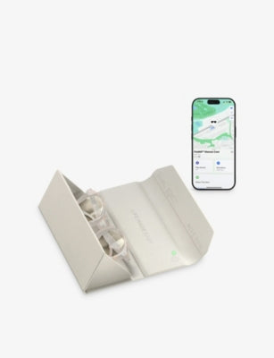 Satechi vegan leather glasses case with wireless charging, imported from the UK