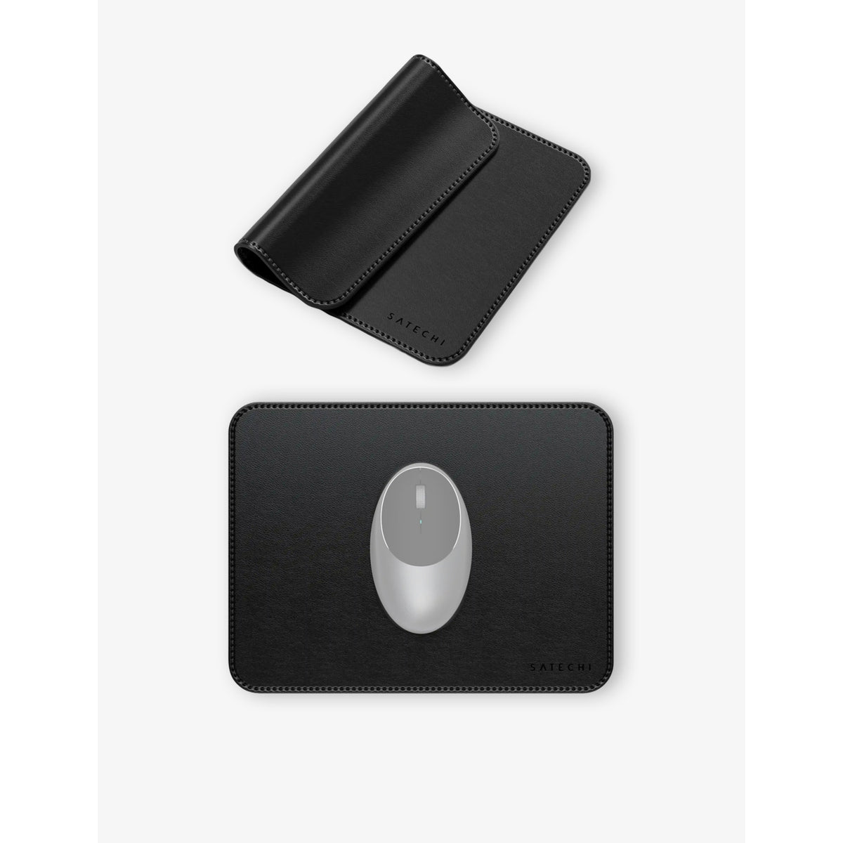 Satechi Vegan-Leather Premium Mouse Mat - BLACK