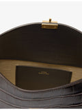 Toteme croco leather clutch bag with T-lock and gold hardware, UK version
