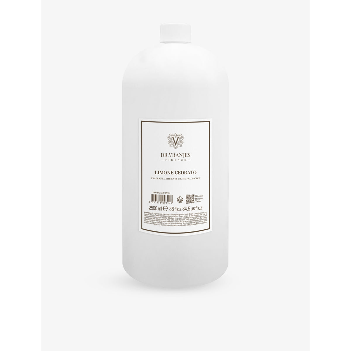 Dr. Vranjes Limone Cedrato scented room spray refill 2500ml (British brand)
