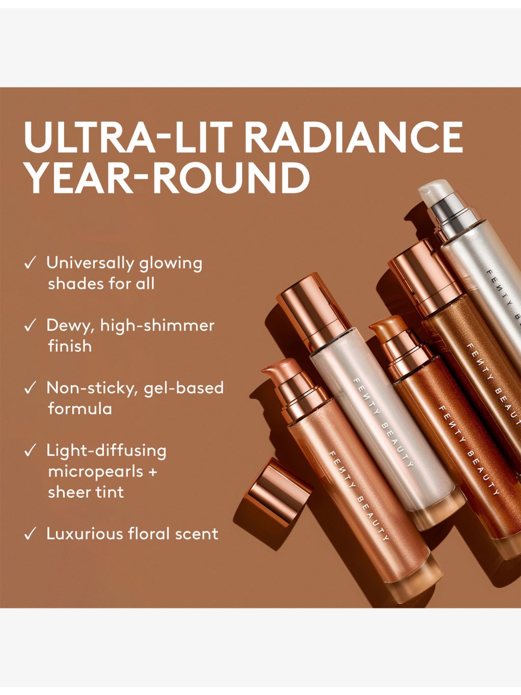 Fenty Beauty Diamond Bomb Body Lava body luminizer 90ml, imported from the UK