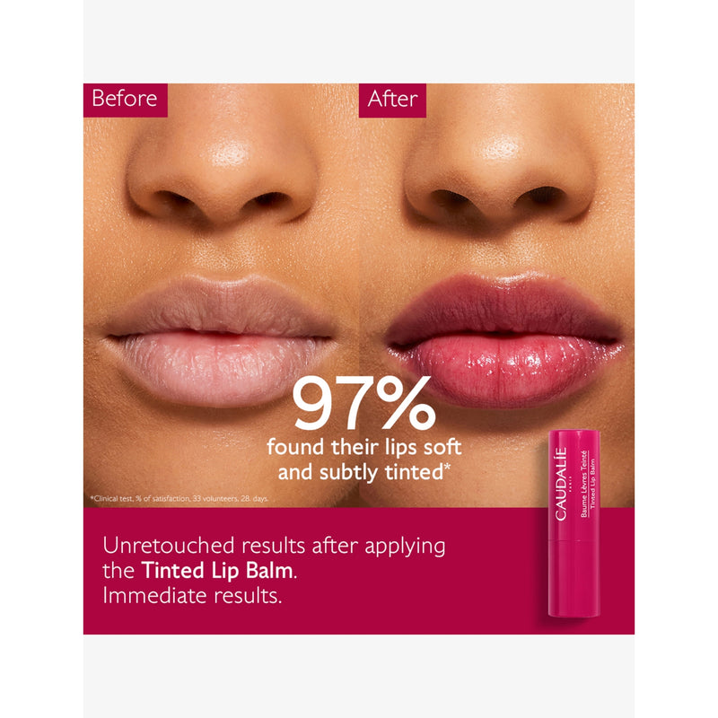 Caudalie Vinotherapist tinted lip balm, imported from the UK