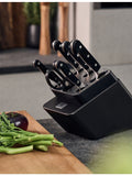 Zwilling seven-piece stainless steel knife block set, UK version