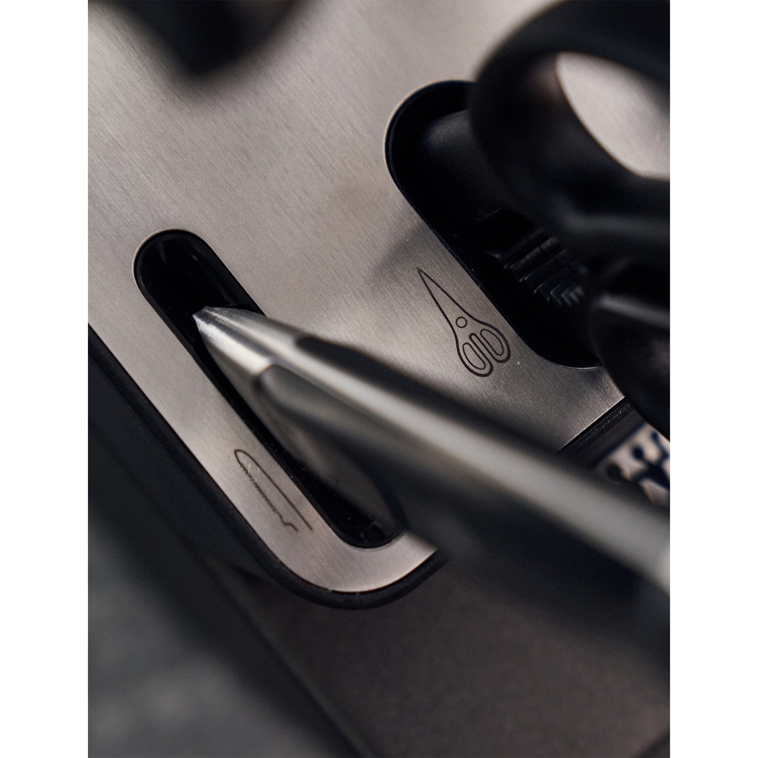 Zwilling seven-piece stainless steel knife block set, UK version