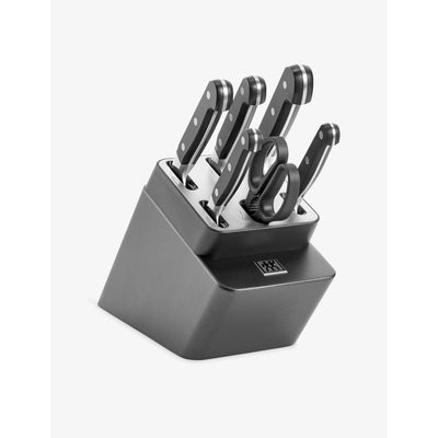 selfridges Zwilling J.A Henckels Seven Piece Stainless Steel Knife Block Set- Buy online at McGrocer