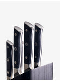 Zwilling J.A Henckels six piece stainless steel knife block set (British brand)