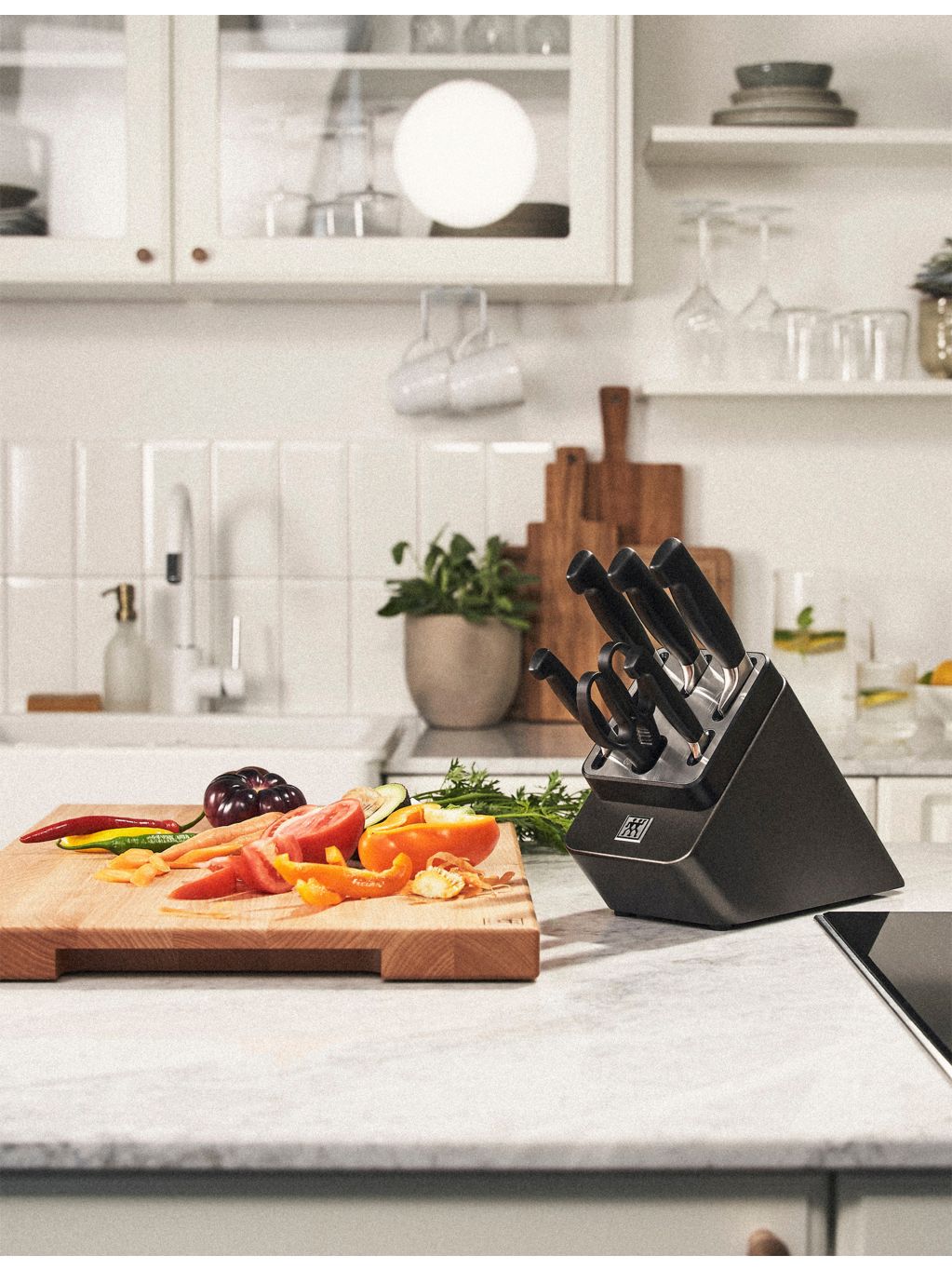 Zwilling J.A Henckels seven-piece knife block set, UK version