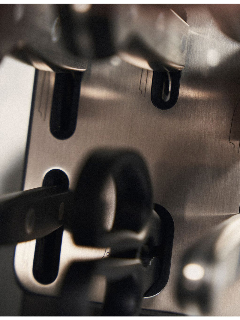 Zwilling seven-piece stainless steel knife block set, imported from the UK