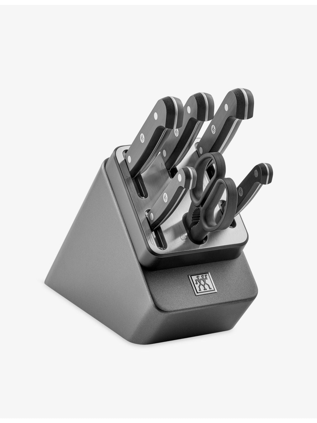 Zwilling seven-piece stainless steel knife block set, imported from the UK