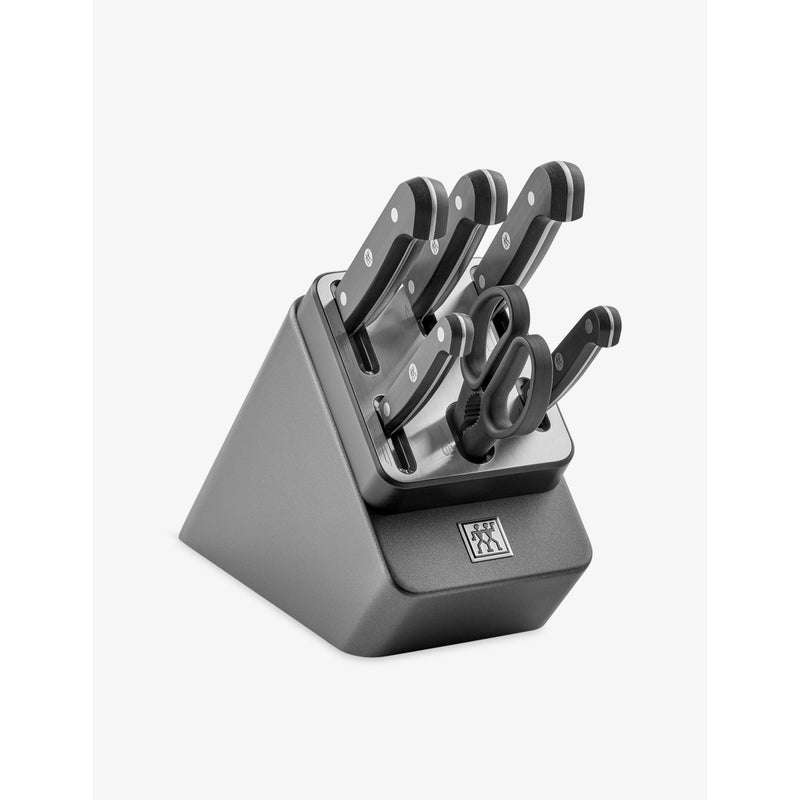Zwilling seven-piece stainless steel knife block set, imported from the UK