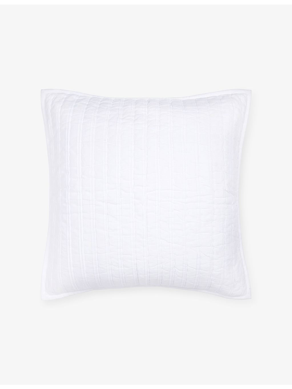 The White Company Seville large cotton cushion 60cm, imported from the UK