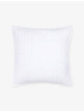 The White Company Seville large cotton cushion 60cm, imported from the UK