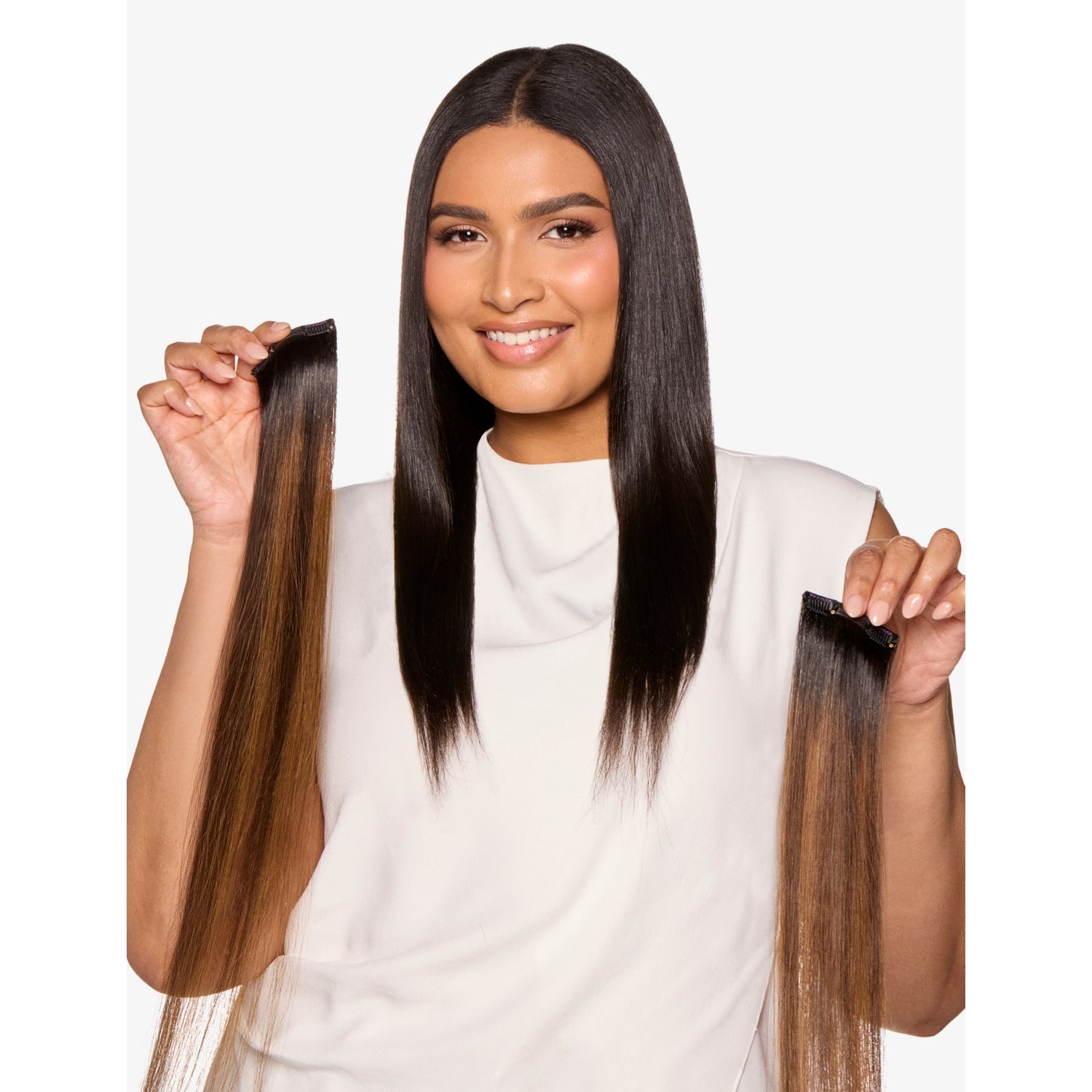 Beauty Works x Huda Barely There mini extensions 18 inch (British brand)