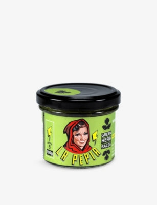 La Pepia green herb salsa 100g, a gluten-free condiment, UK version