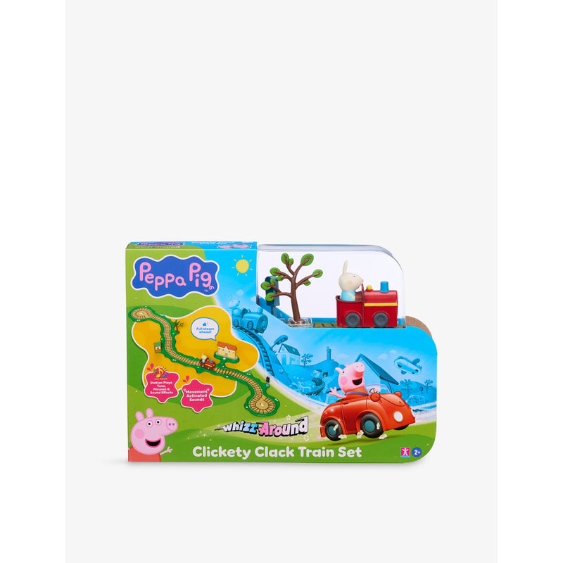 Whizz-Around Peppa Pig Clickety Clack train playset, imported from the UK