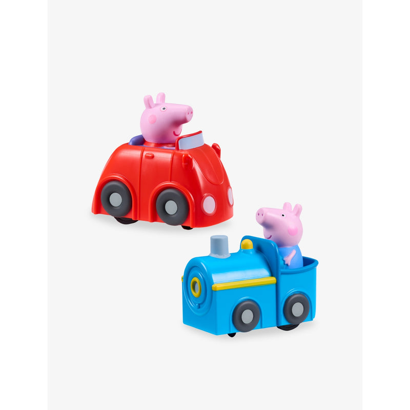 Whizz-Around Peppa Pig town playset with train and car, UK version