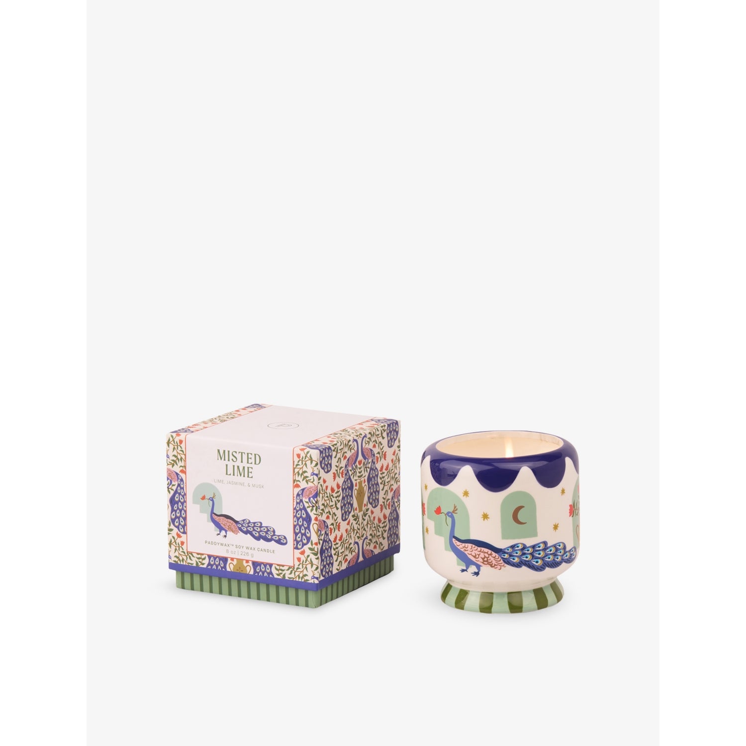 Paddywax Misted Lime scented candle 226g (British brand)