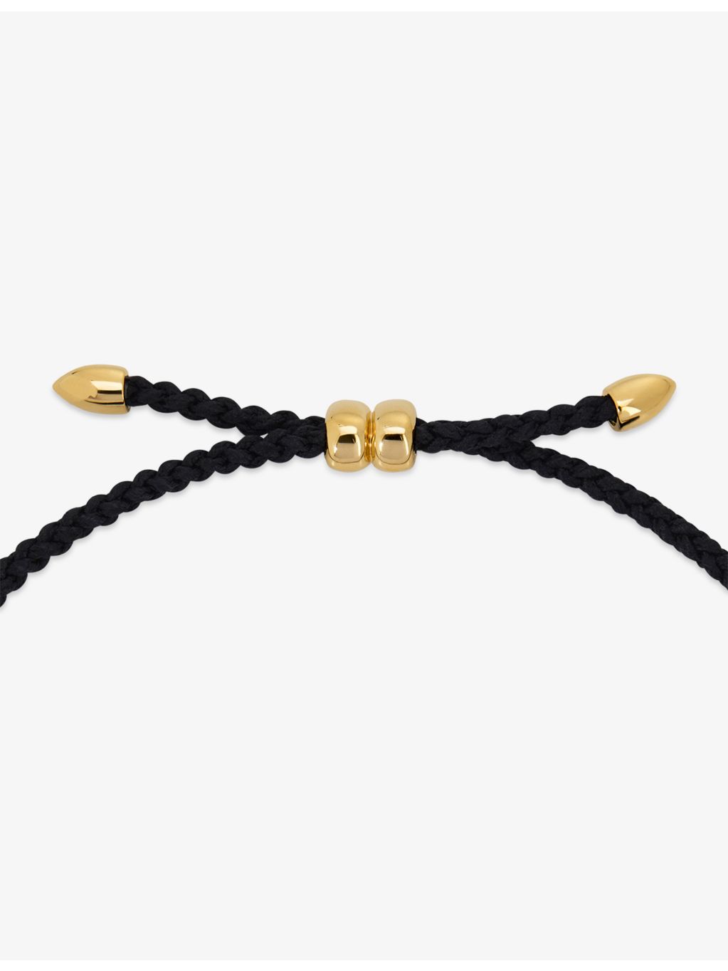 Monica Vinader vermeil cord bracelet with diamond pendant, imported from the UK
