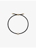 Monica Vinader vermeil cord bracelet with diamond pendant, imported from the UK