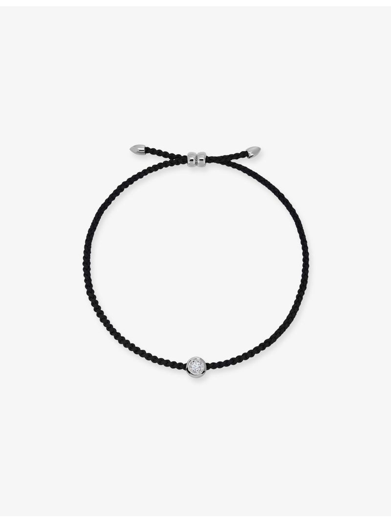 Monica Vinader sterling silver bracelet with 0.06ct diamond, imported from the UK
