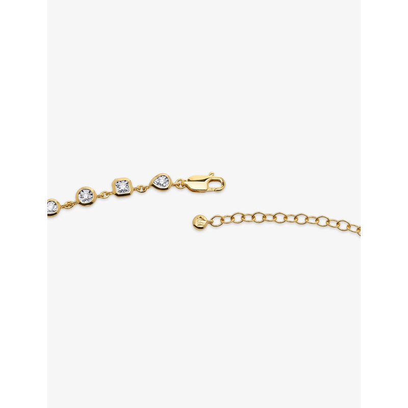 Monica Vinader diamond cluster necklace 46cm, imported from the UK