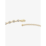 Monica Vinader diamond cluster necklace 46cm, imported from the UK