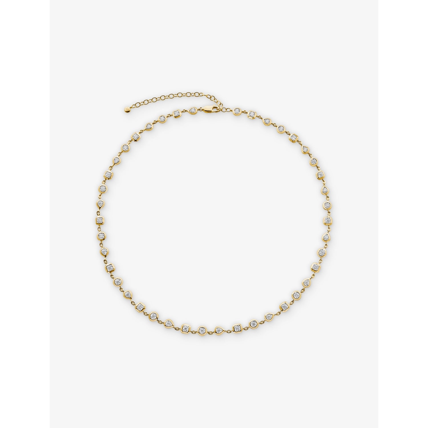 Monica Vinader diamond cluster necklace 46cm, imported from the UK