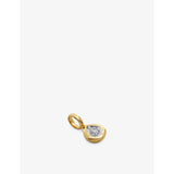 Monica Vinader pear-shaped lab grown diamond pendant 18ct gold - British product