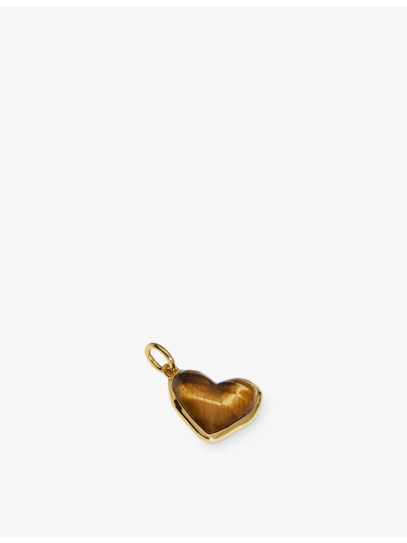 Monica Vinader heart charm pendant in 18ct gold vermeil, UK version