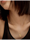 Monica Vinader heart pendant charm 18ct yellow gold vermeil, UK version