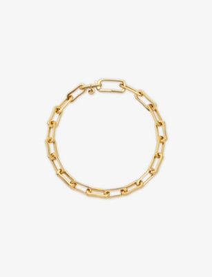 Monica Vinader Alta Mini 18ct Yellow Gold Vermeil Chain Bracelet