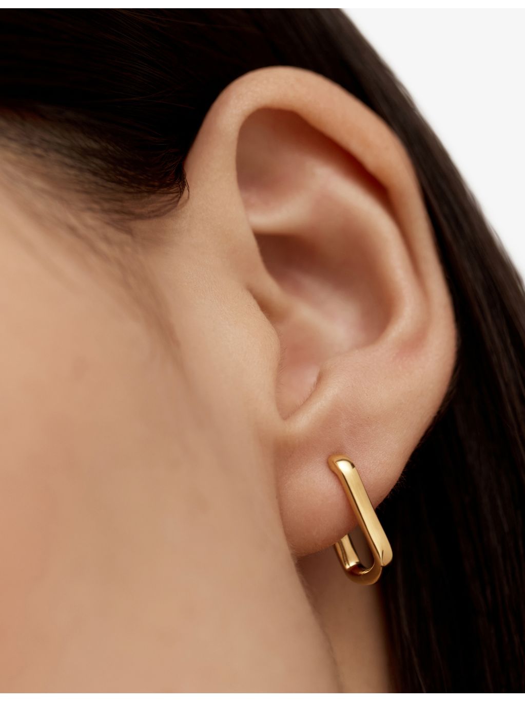 Monica Vinader huggie earrings 18ct yellow gold vermeil - British product