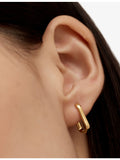 Monica Vinader huggie earrings 18ct yellow gold vermeil - British product