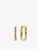 Monica Vinader huggie earrings 18ct yellow gold vermeil - British product