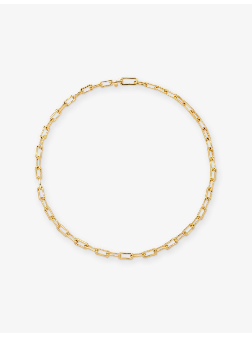 Monica Vinader Alta Mini gold vermeil chain necklace 45cm (British brand)
