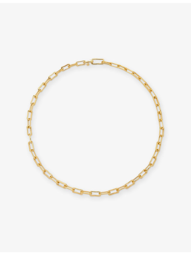 Monica Vinader Alta Mini gold vermeil chain necklace 45cm (British brand)