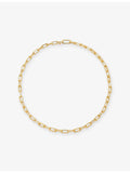 Monica Vinader Alta Mini gold vermeil chain necklace 45cm (British brand)